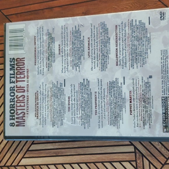 2 dvds•8 horror fil.s each•MIDNIGHT HORROR & MASTERS OF TERROR•NIP - Picture 5 of 16